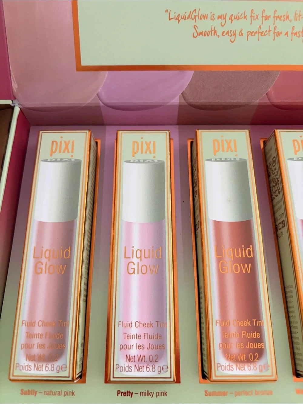 6 x pixi Liquid Glow Sheer Tint - Pink Shades Set